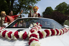 The Indian groom at the start of the Barat procession The Indian groom at the start of the Barat procession