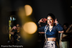 Indian bridesmaids performing in reception party. Indian bridesmaids performing in reception party.