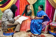 Indian pre-wedding mehndi art colorful decorations. Indian pre-wedding mehndi art colorful decorations.