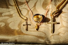 Indian Christian wedding gold necklaces, rings, and kautuka. Indian Christian wedding gold necklaces, rings, and kautuka.