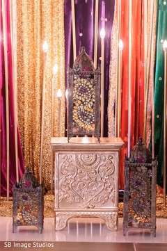 Indian decorations on the stage Indian decorations on the stage