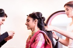 Maharani getting her hair done. Maharani getting her hair done.
