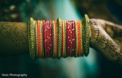 Bracelets on Maharani's henna stained hands Bracelets on Maharani's henna stained hands