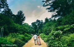 Indian couple walking together Indian couple walking together
