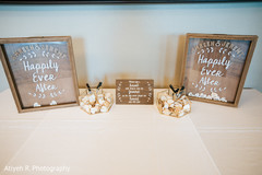 Signs made of wood and glass for the reception. Signs made of wood and glass for the reception.