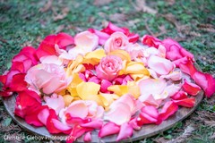 Close up details of floral decor for the Indian wedding. Close up details of floral decor for the Indian wedding.