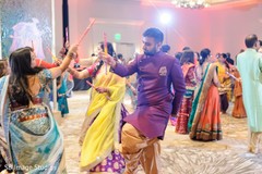 Indian couple during the Garba dance. Indian couple during the Garba dance.