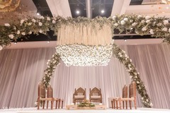 Indian wedding ceremony mandap wooden seats setup. Indian wedding ceremony mandap wooden seats setup.