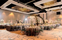 Indian wedding reception table setup. Indian wedding reception table setup.