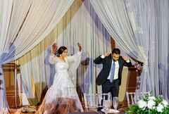 Indian couple making their big entrance. Indian couple making their big entrance.