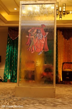 Indian God's on glass decoration for sangeet party. Indian God's on glass decoration for sangeet party.