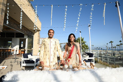 Indian couple holding hands for the picture. Indian couple holding hands for the picture.