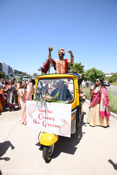 Indian groom during his baraat parade. Indian groom during his baraat parade.