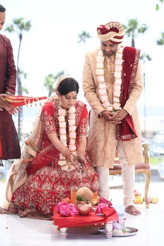 Indian couple during agni ritual. Indian couple during agni ritual.