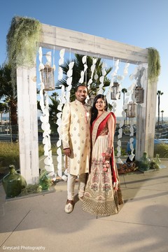 Indian couple their wearing wedding attire. Indian couple their wearing wedding attire.