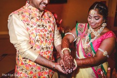 Raja and Indian bride during the pre-wedding rituals. Raja and Indian bride during the pre-wedding rituals.