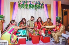 Moments of the pre-wedding rituals. Moments of the pre-wedding rituals.