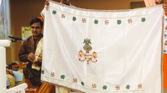 Indian couple about to have their first look. Indian couple about to have their first look.