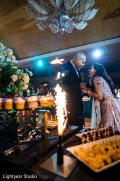 Indian couple enjoying their reception party. Indian couple enjoying their reception party.