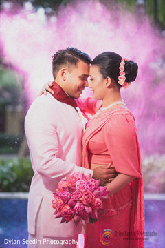 Indian couple in formal wear. Indian couple in formal wear.