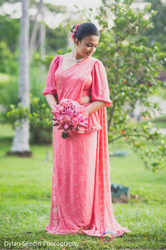 Indian bride with a pink Anarkali. Indian bride with a pink Anarkali.
