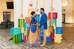 Indian groom and his Maharani gazing into each other eyes Indian groom and his Maharani gazing into each other eyes