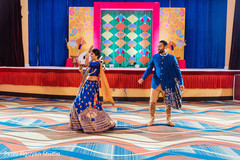A moment during the Indian couple's choreography A moment during the Indian couple's choreography