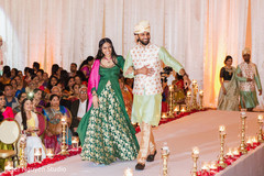 Indian groomsmen and Indian bridesmaid walking down the aisle Indian groomsmen and Indian bridesmaid walking down the aisle