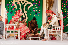 One of the Hindu wedding rituals being performed One of the Hindu wedding rituals being performed