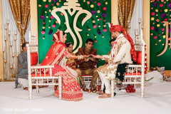 Indian couple during hindu wedding ritual/ Indian couple during hindu wedding ritual/