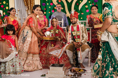 Indian couple and guest in hindu wedding picture. Indian couple and guest in hindu wedding picture.