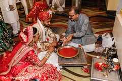 Maharani and Raja doing Hindu wedding ritual. Maharani and Raja doing Hindu wedding ritual.