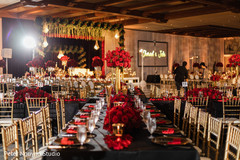 Tables arranged and decorated for the Indian guests. Tables arranged and decorated for the Indian guests.
