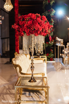 Golden flower base with glass. Golden flower base with glass.