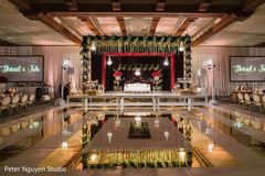 The reception saloon ready for the Indian couple. The reception saloon ready for the Indian couple.