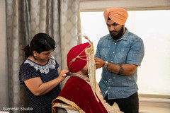 Indian groom getting ready for the ceremony. Indian groom getting ready for the ceremony.