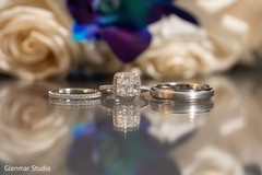 Indian wedding rings on display. Indian wedding rings on display.
