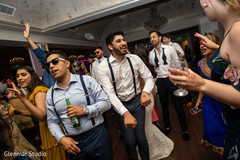 Indian wedding guests on the dancefloor. Indian wedding guests on the dancefloor.