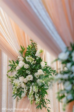 Indian wedding mandap white flowers decorations. Indian wedding mandap white flowers decorations.