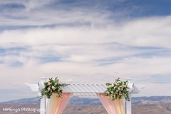 Indian wedding pergola flowers decoration. Indian wedding pergola flowers decoration.