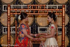 Indian bride and relative with their pre-wedding outfits. Indian bride and relative with their pre-wedding outfits.