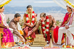Indian bride and groom during the Indian wedding rituals. Indian bride and groom during the Indian wedding rituals.