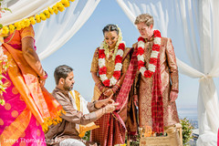Indian couple during the knot ritual. Indian couple during the knot ritual.