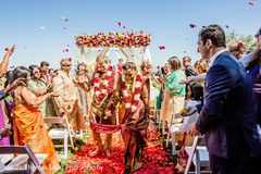 Maharani and Raja leaving the outdoor venue. Maharani and Raja leaving the outdoor venue.