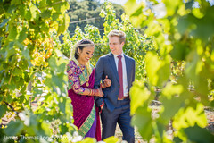 Indian bride and groom outdoors tender moment. Indian bride and groom outdoors tender moment.