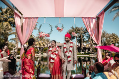 Indian groom with an Indian relative during hindu wedding. Indian groom with an Indian relative during hindu wedding.