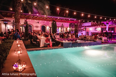 Indian guests sitting by the pool. Indian guests sitting by the pool.