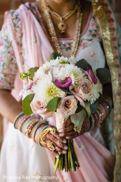 Indian bride's bouquet details. Indian bride's bouquet details.