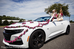 Indian bride and groom's ride after the ceremony. Indian bride and groom's ride after the ceremony.
