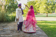 Indian groom showing off his Maharani Indian groom showing off his Maharani